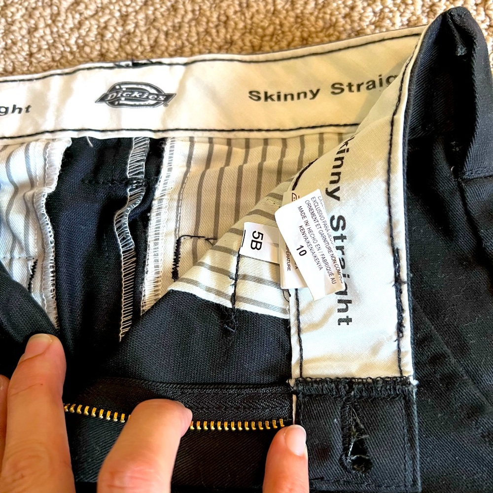 Boys Dickies Pants in Black - Never worn. Skinny straight leg in size 10.